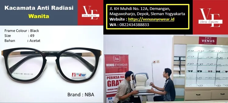 Kacamata Plus Pria Keren Anti Radiasi